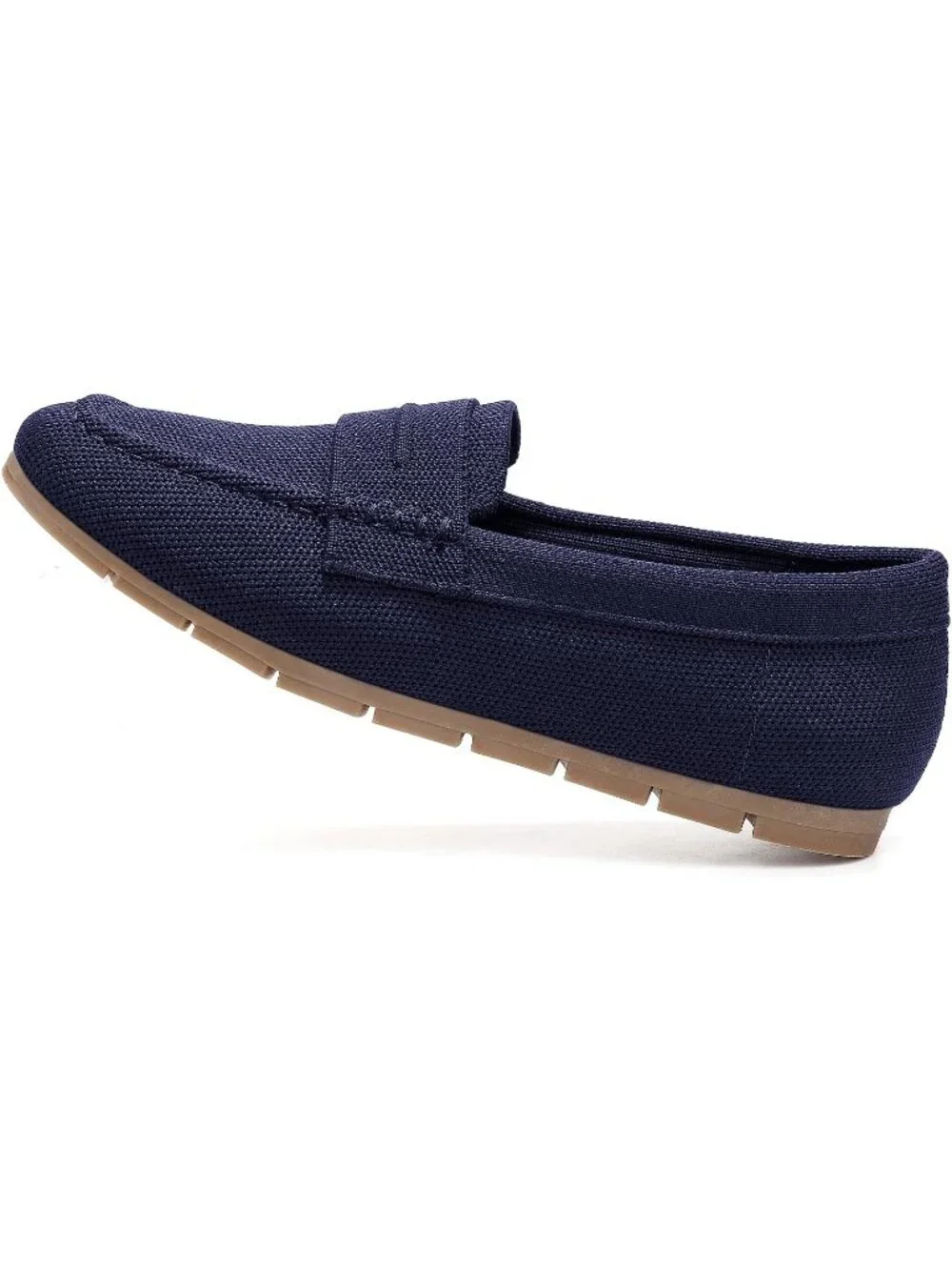 Women Navy Blue Mesh Comfortable Slip on Dressy Casual Walking Loafer Flat Shoes